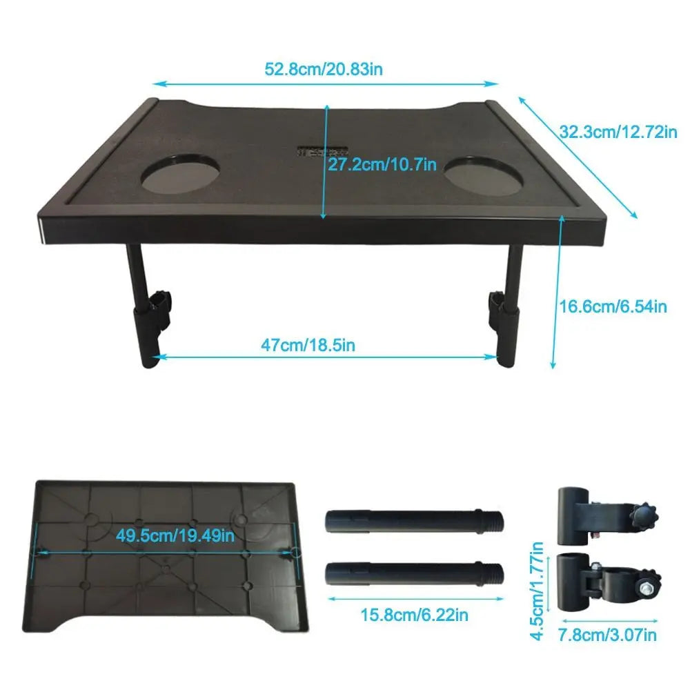 Lightweight Detachable Wheelchair Tray Table Easy To Install Waterproof - Mobility Buy
