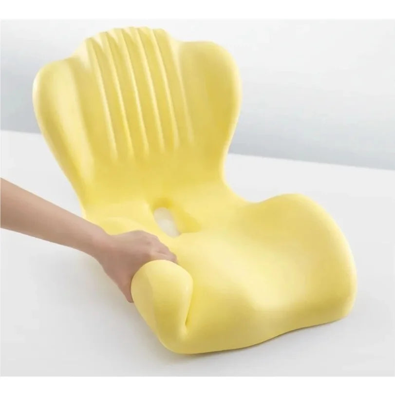 Lumbar Support Memory Foam Cushion for Ergonomic Posture and Pressure Relief - Mobility Buy