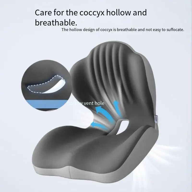 Lumbar Support Memory Foam Cushion for Ergonomic Posture and Pressure Relief - Mobility Buy