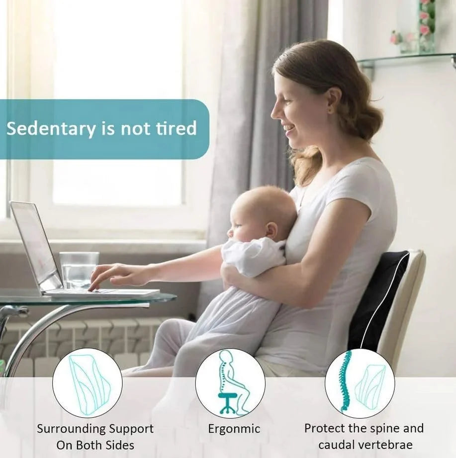 Lumbar Support Pillow Memory Foam Relieve Back Pain Seat - Mobility Buy