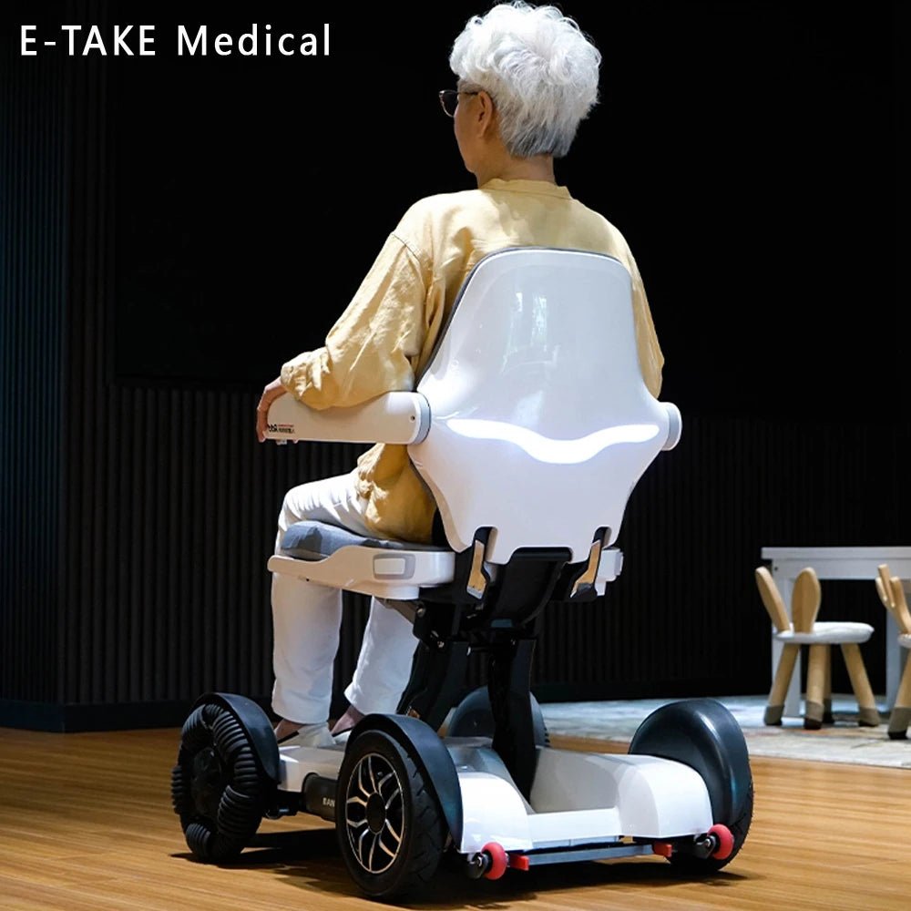 Luxury Electric folding wheelchair w Remote - Mobility Buy
