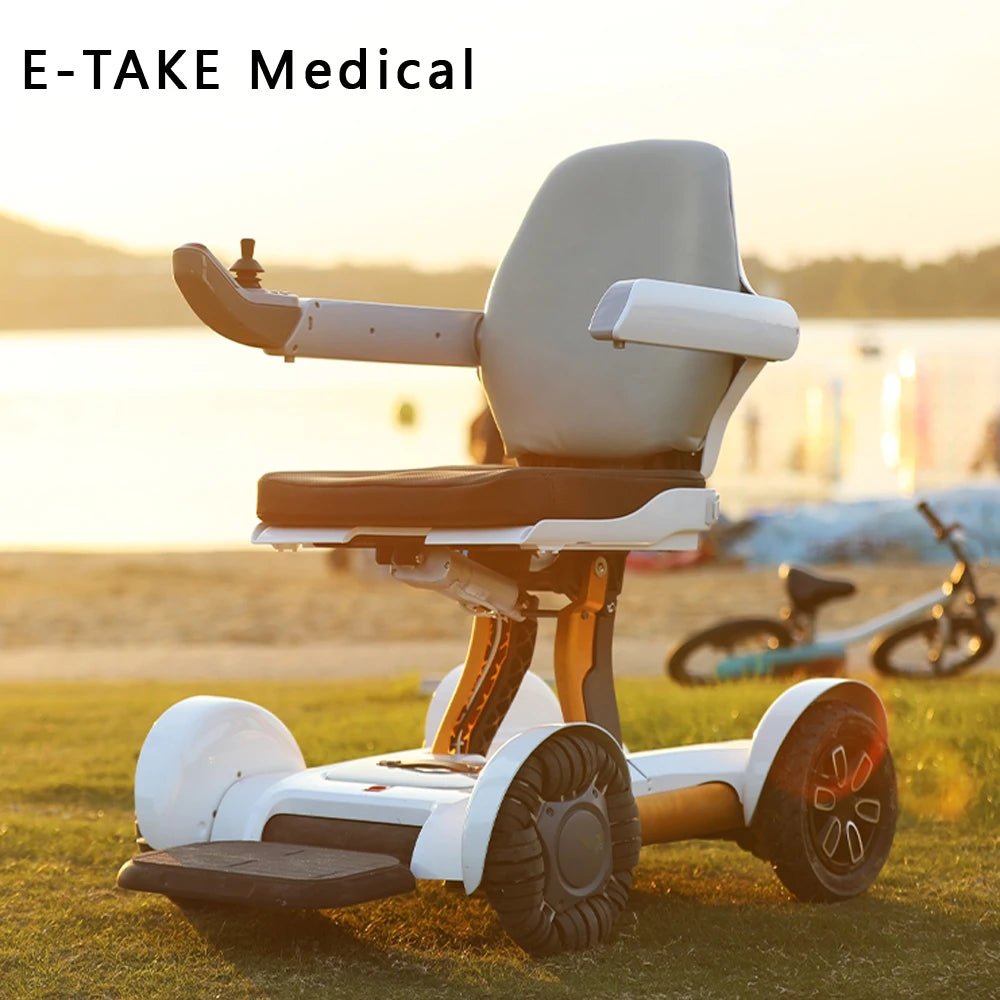 Luxury Electric folding wheelchair w Remote - Mobility Buy