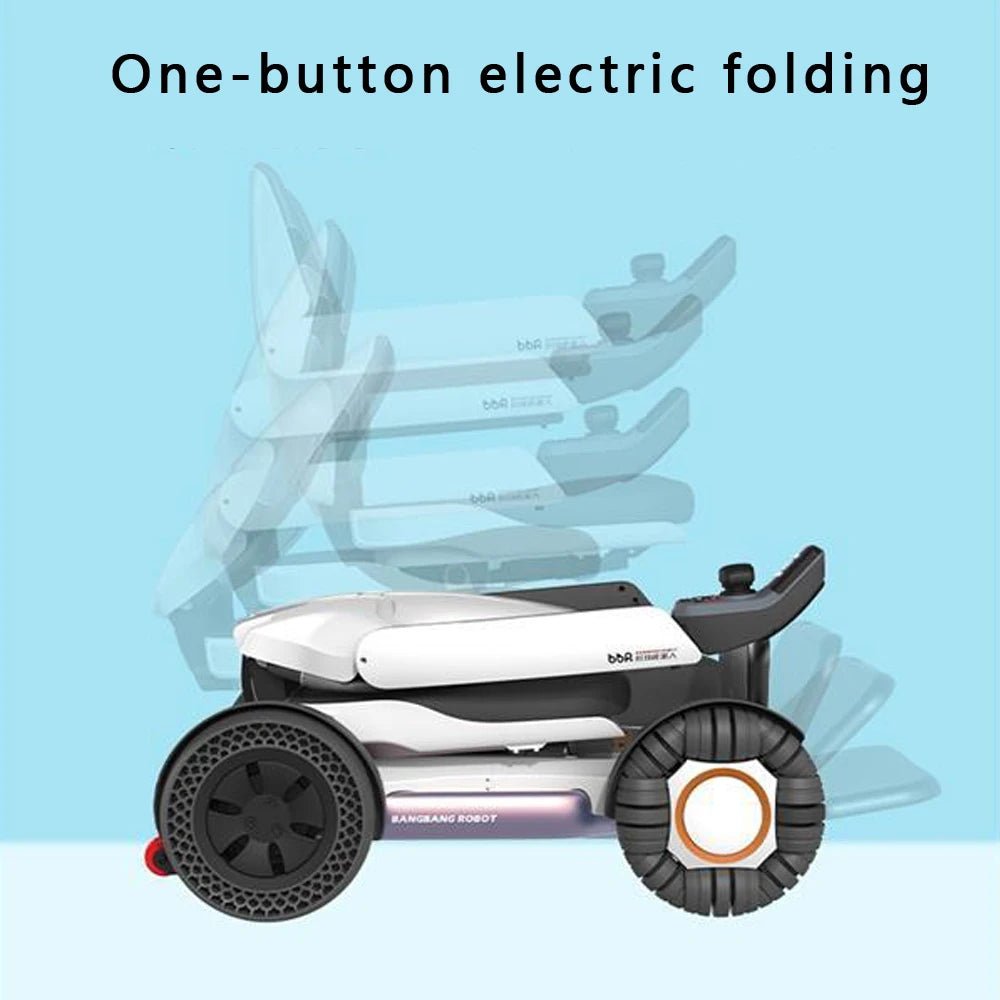 Luxury Electric folding wheelchair w Remote - Mobility Buy