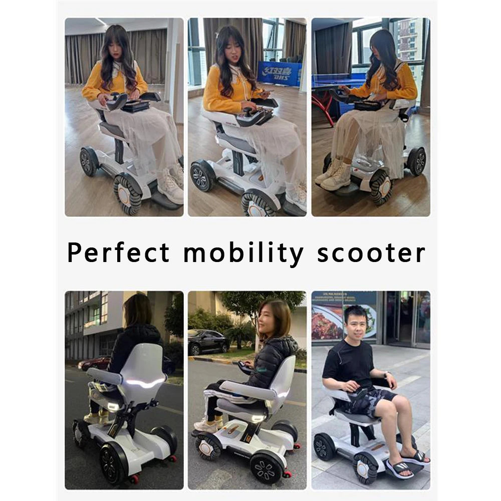 Luxury Electric folding wheelchair w Remote - Mobility Buy