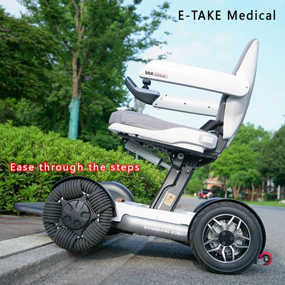 Luxury Electric folding wheelchair w Remote - Mobility Buy