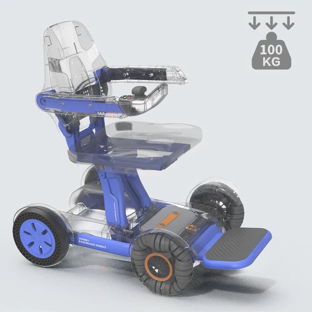 Luxury Electric folding wheelchair w Remote - Mobility Buy