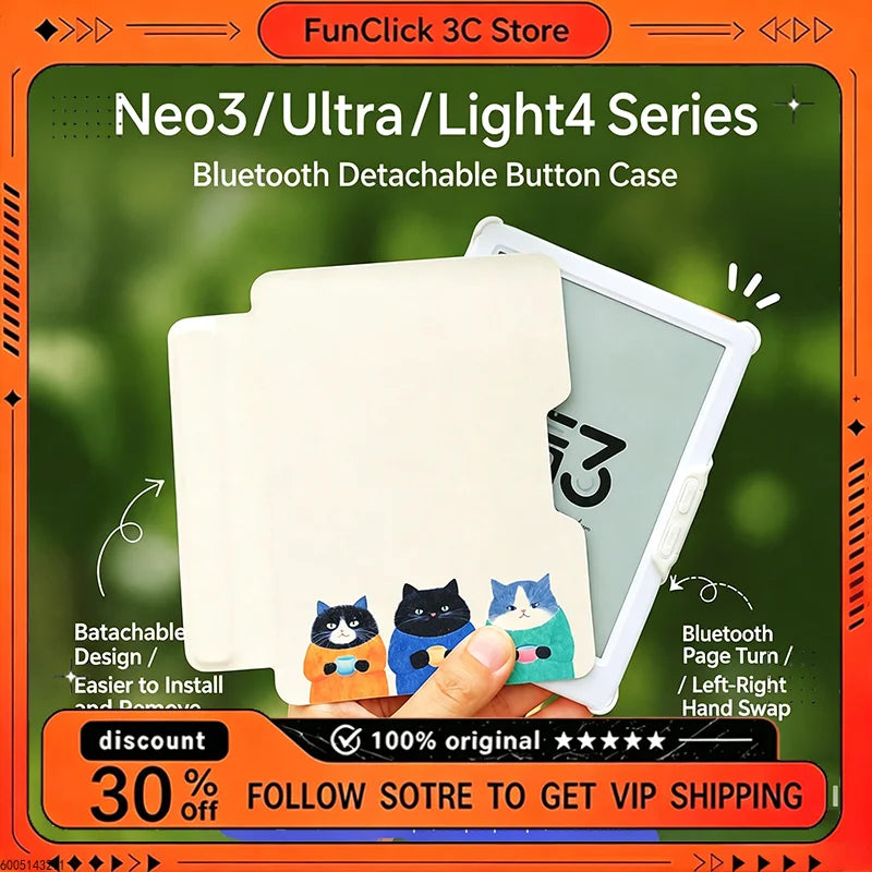Magnetic Detachable Bluetooth Button Case for iReader Neo3 and Neo3 Ultra - Mobility Buy