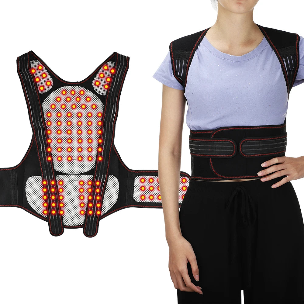 Magnetic Self Heating Back Brace For Posture Correction - Mobility Buy