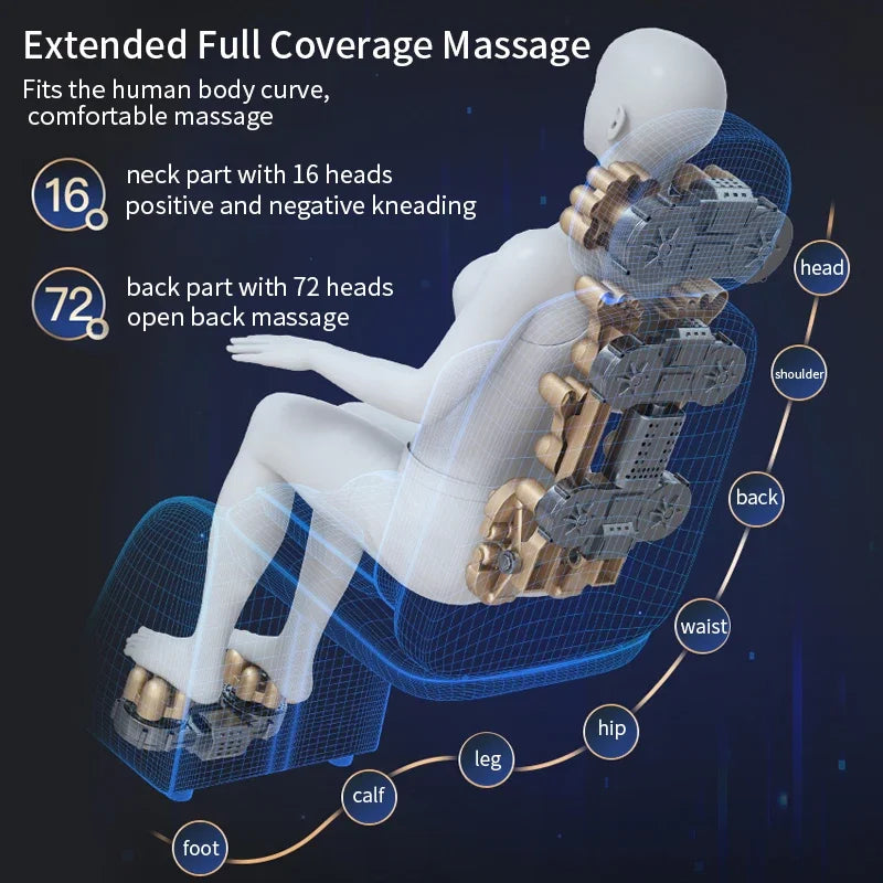 Massage Chair Full BodyNeck Back Waist Leg Infrared Heating - Mobility Buy
