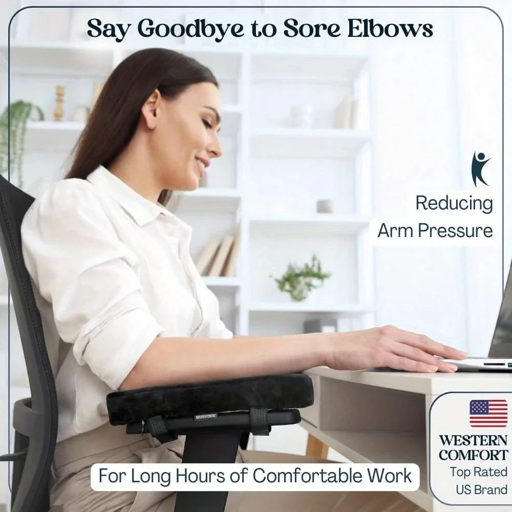 Memory Foam Armrest Pads For Office Chair Universal Fit Desk Chair Cushion - Mobility Buy
