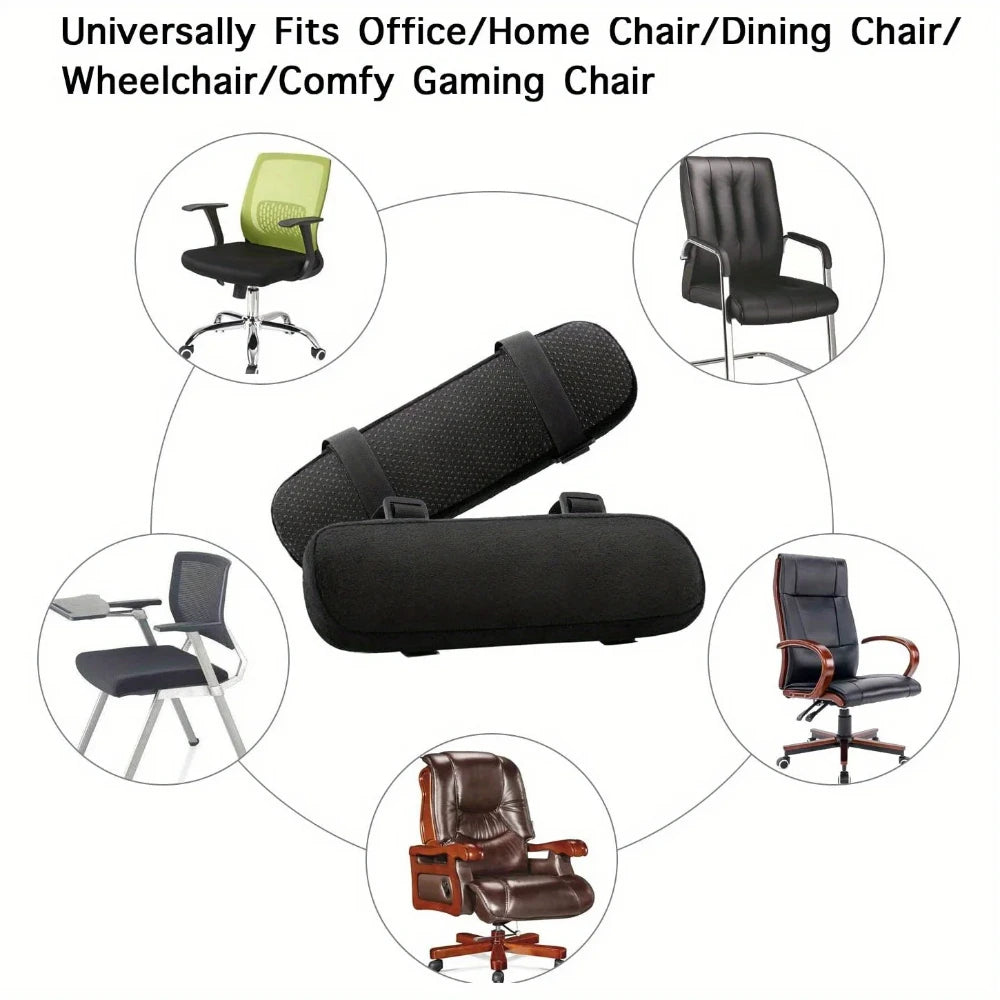 Memory Foam Armrest Pads For Office Chair Universal Fit Desk Chair Cushion - Mobility Buy