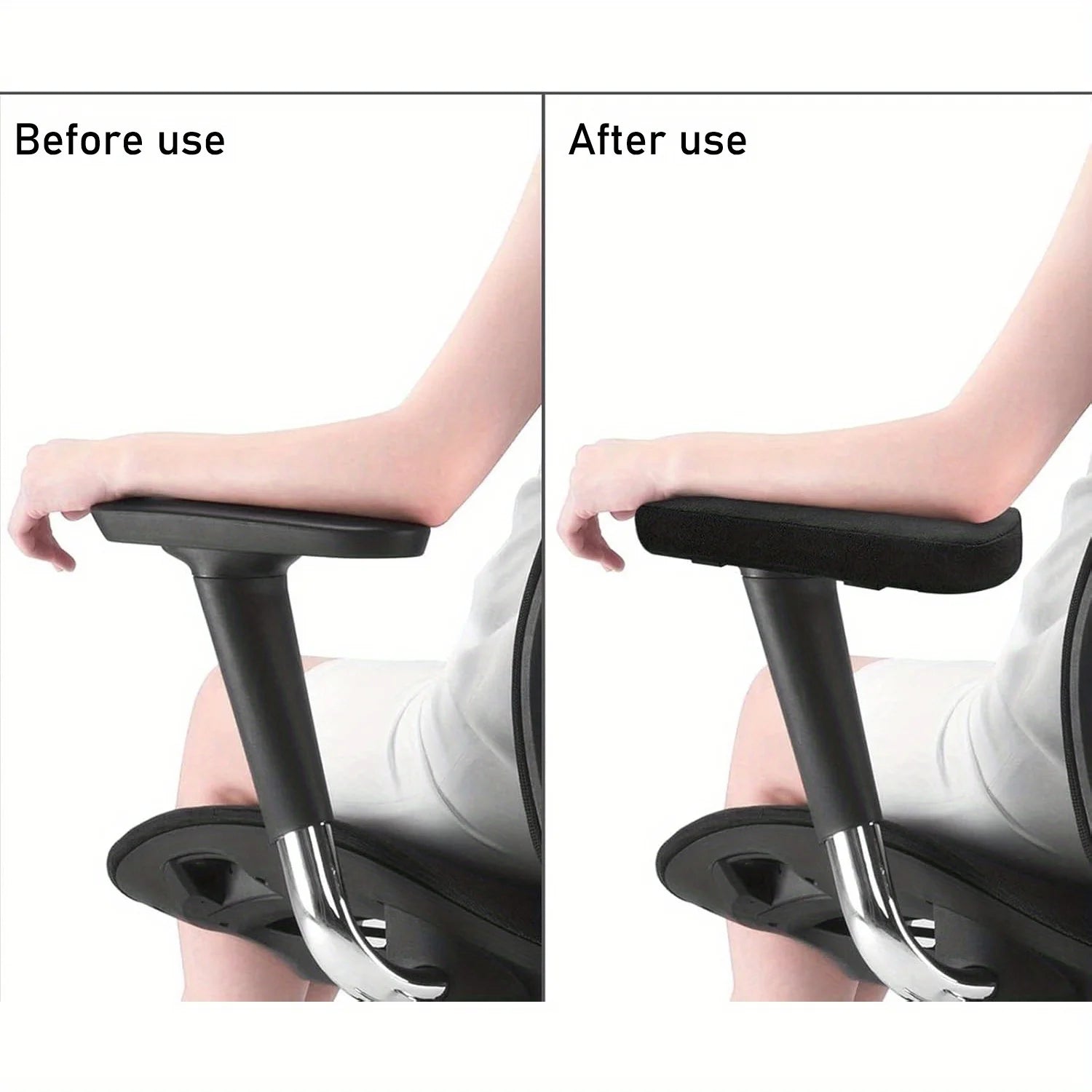 Memory Foam Armrest Pads For Office Chair Universal Fit Desk Chair Cushion - Mobility Buy