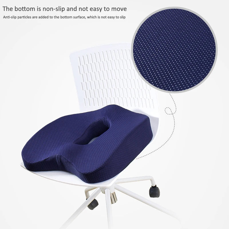 Memory Foam Seat Cushion Waist Back Support Pillow Set - Mobility Buy