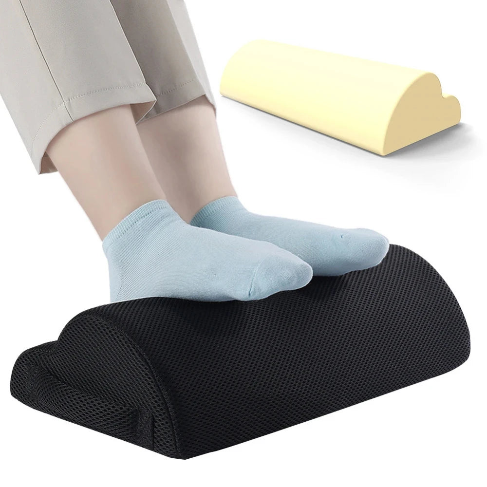 Memory Foam Under Desk Foot Rest Leg Elevation Pillow For Gaming And Home Office - Mobility Buy