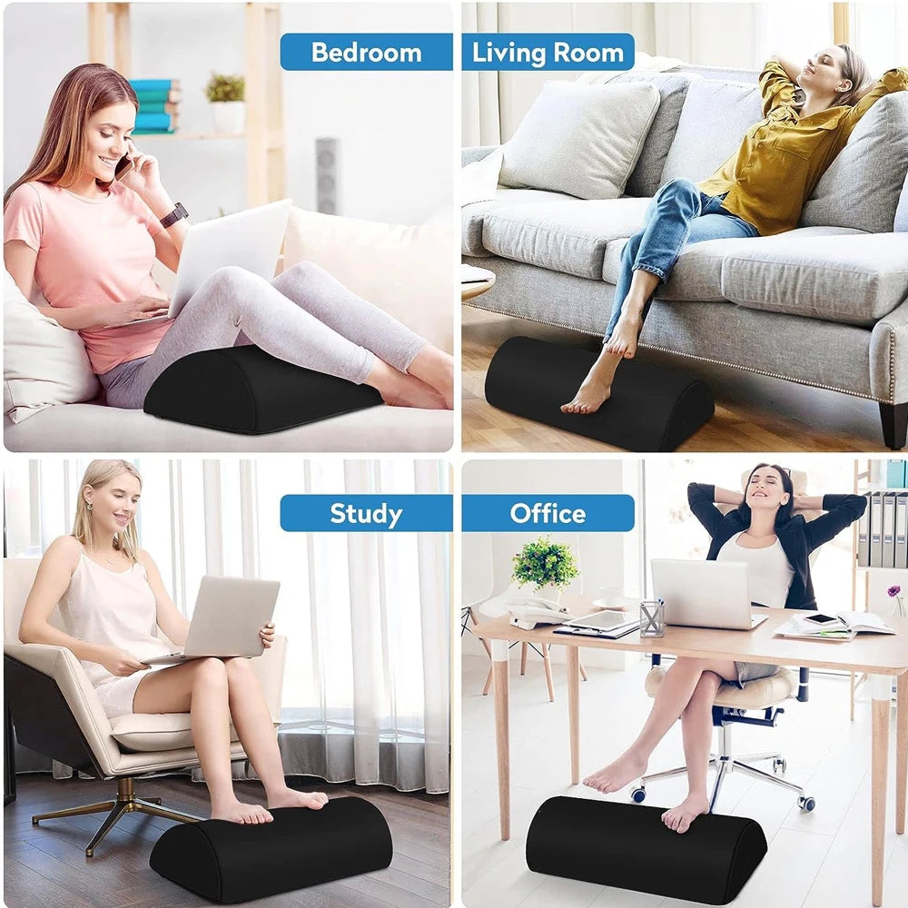 Memory Foam Under Desk Foot Rest Leg Elevation Pillow For Gaming And Home Office - Mobility Buy