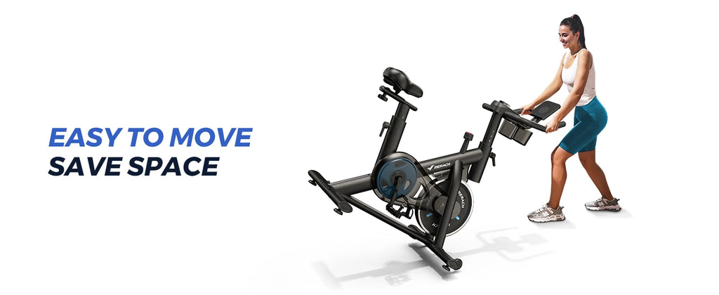 Merach Stationary Exercise Bike With Brake Pad 300lb Capacity - Mobility Buy