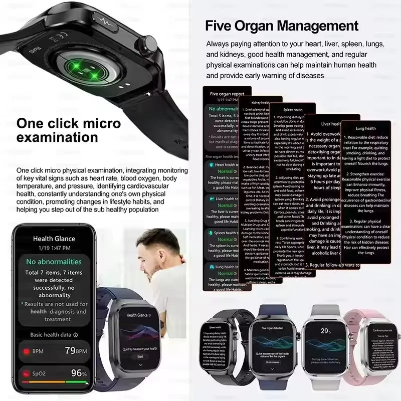 Micro Physical Exam Smart Watch - Health check Bluetooth - Mobility Buy