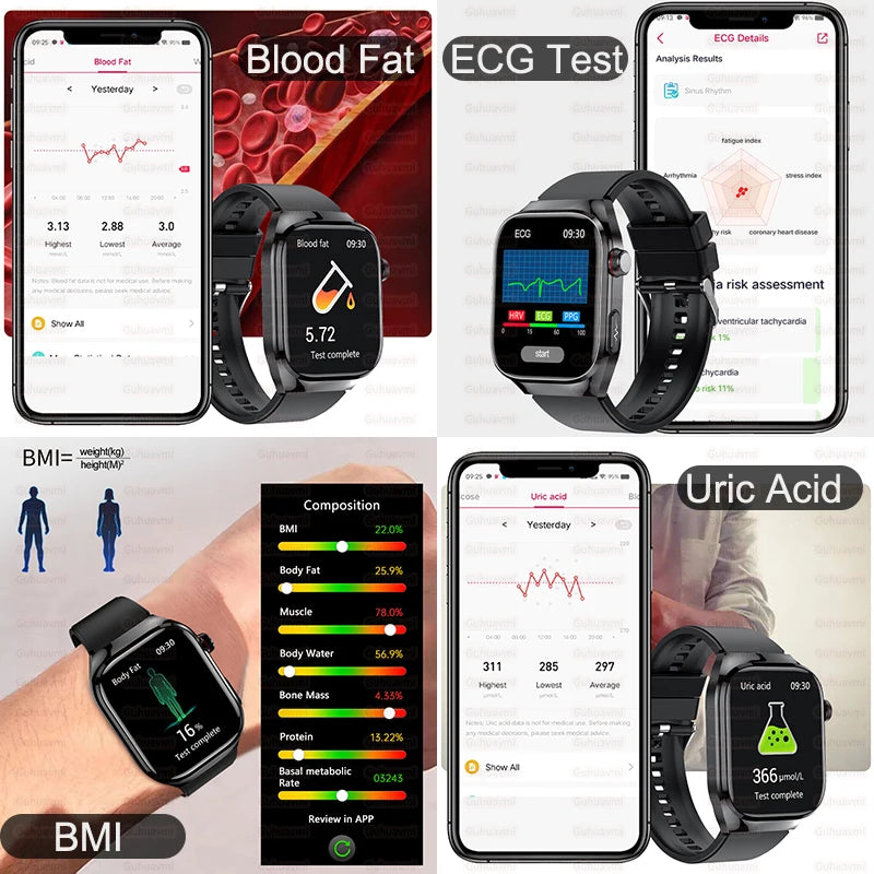 Micro Physical Exam Smart Watch - Health check Bluetooth - Mobility Buy