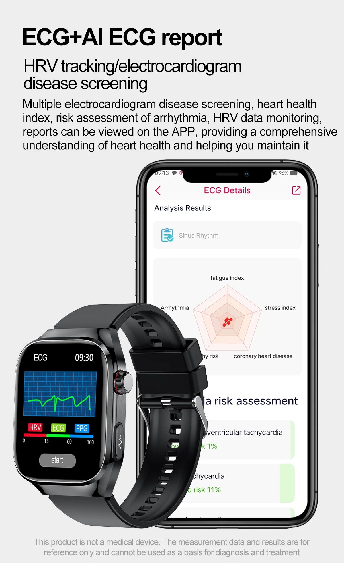 Micro Physical Exam Smart Watch - Health check Bluetooth - Mobility Buy