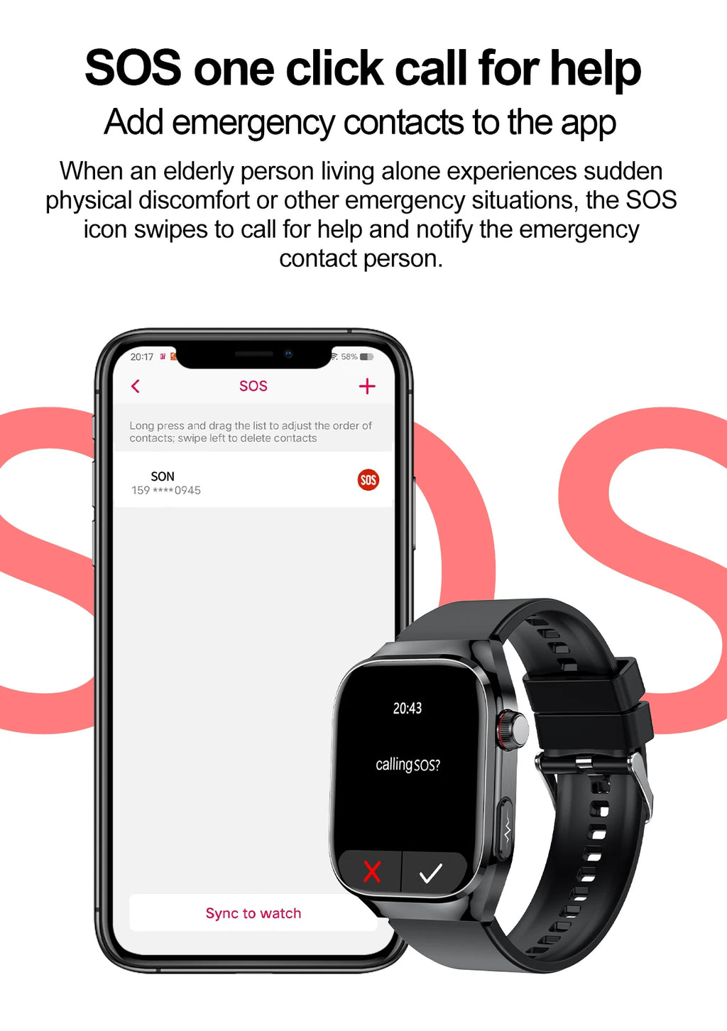 Micro Physical Exam Smart Watch - Health check Bluetooth - Mobility Buy