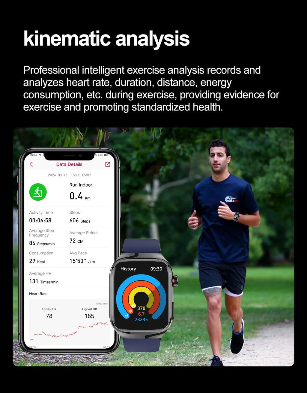 Micro Physical Exam Smart Watch - Health check Bluetooth - Mobility Buy