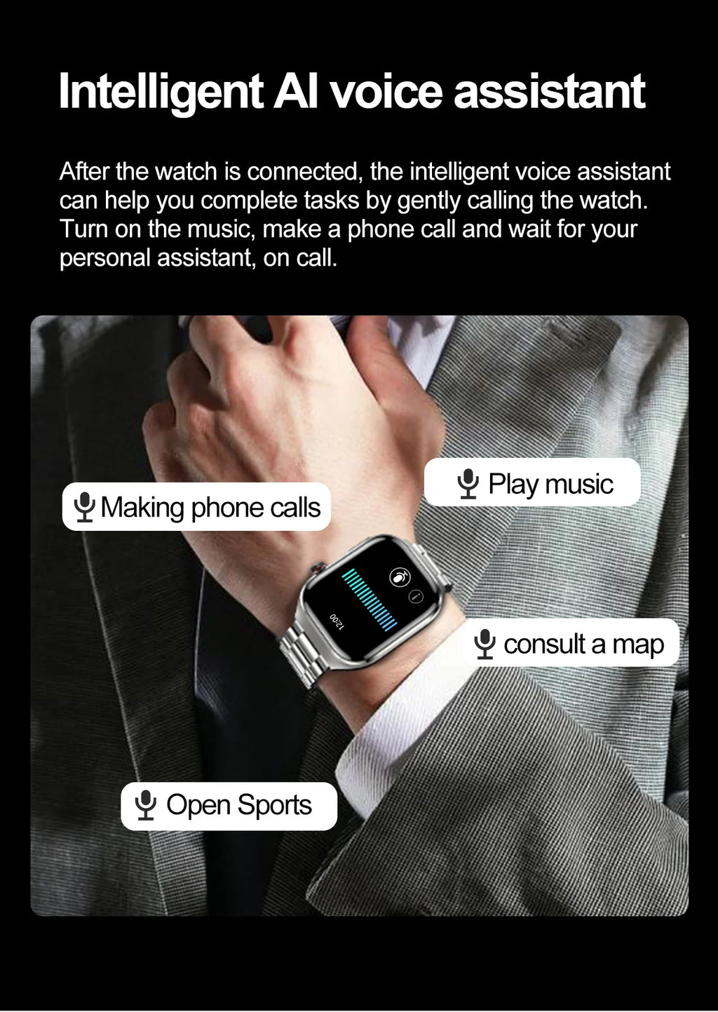 Micro Physical Exam Smart Watch - Health check Bluetooth - Mobility Buy