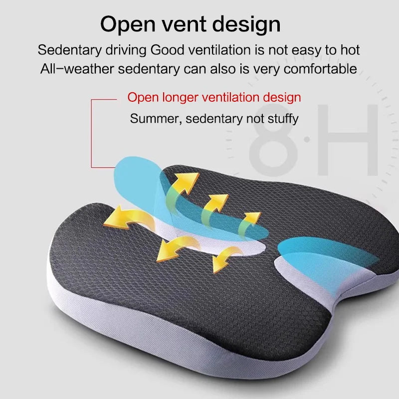 Non Slip Orthopedic Memory Foam Prostate Cushion Tailbone Sciatica Pain Relief - Mobility Buy