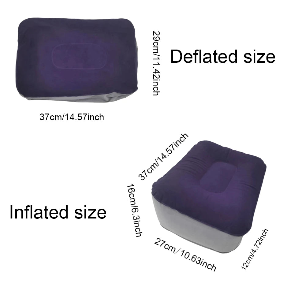 One Piece Inflatable Footrest Pad for Travel and Home Portable Backrest - Mobility Buy