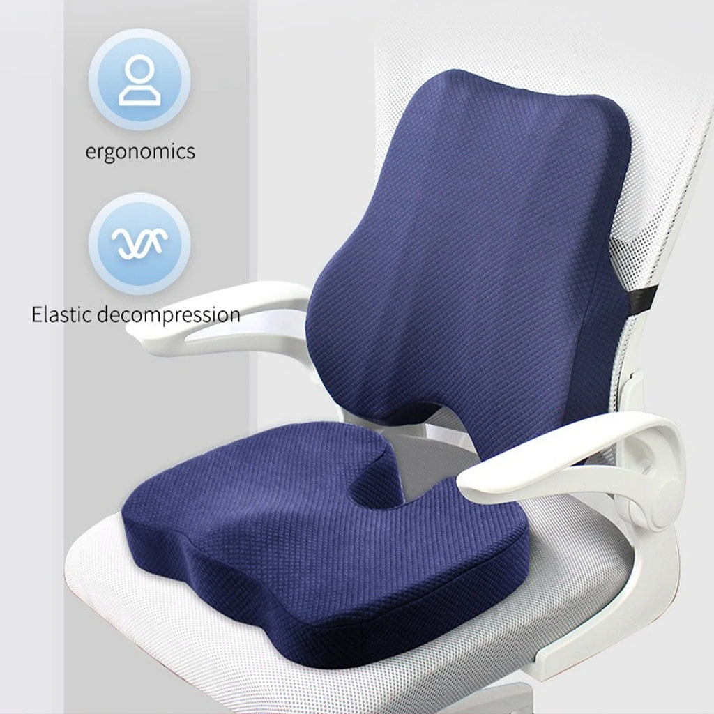 Orthopaedic Seat and Back Cushion Set- Lumbar Support - Mobility Buy