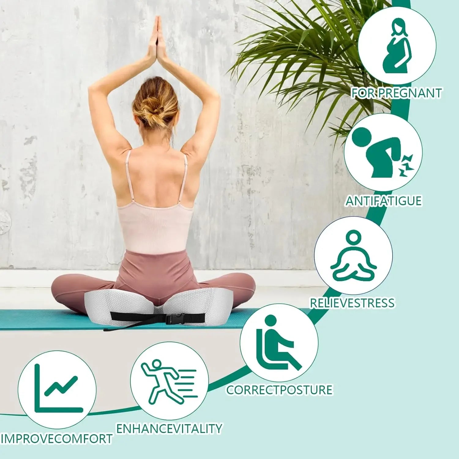Orthopedic Memory Foam Seat Cushion for Tailbone Pain Sciatica Car Chair Black - Mobility Buy