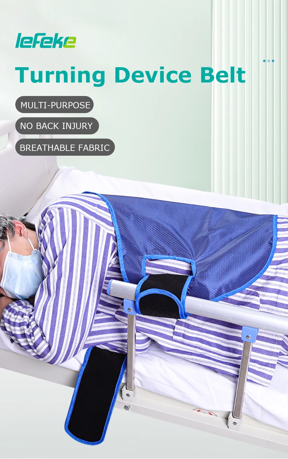 Patient Turning Device Belt Elderly Bed Transfer Nursing Sling - Mobility Buy