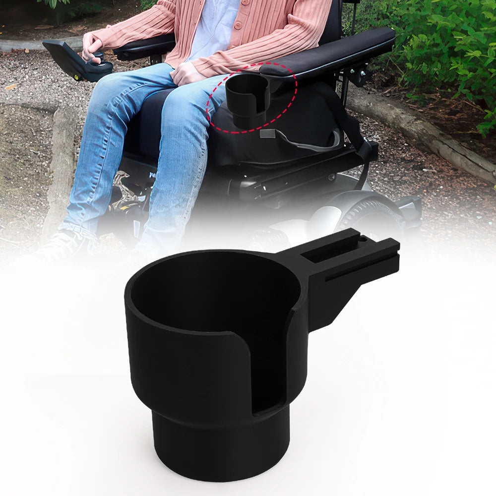 Permobil Electric Wheelchair Cup Holder And Telephone Basket Storage Box Set - Mobility Buy
