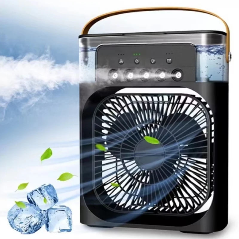 Portable Air Cooler Humidifier With 500ml Tank Quiet Mist Fan For Home Office - Mobility Buy