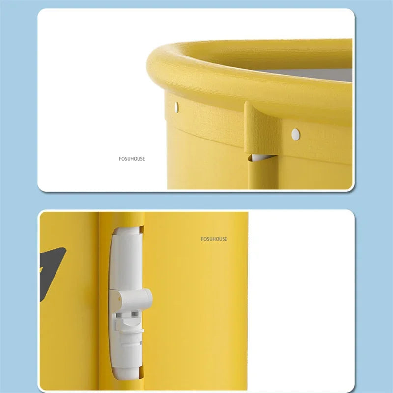 Portable Foldable Triangular Bathtub For Adults Space Saving Bath Barrel - Mobility Buy