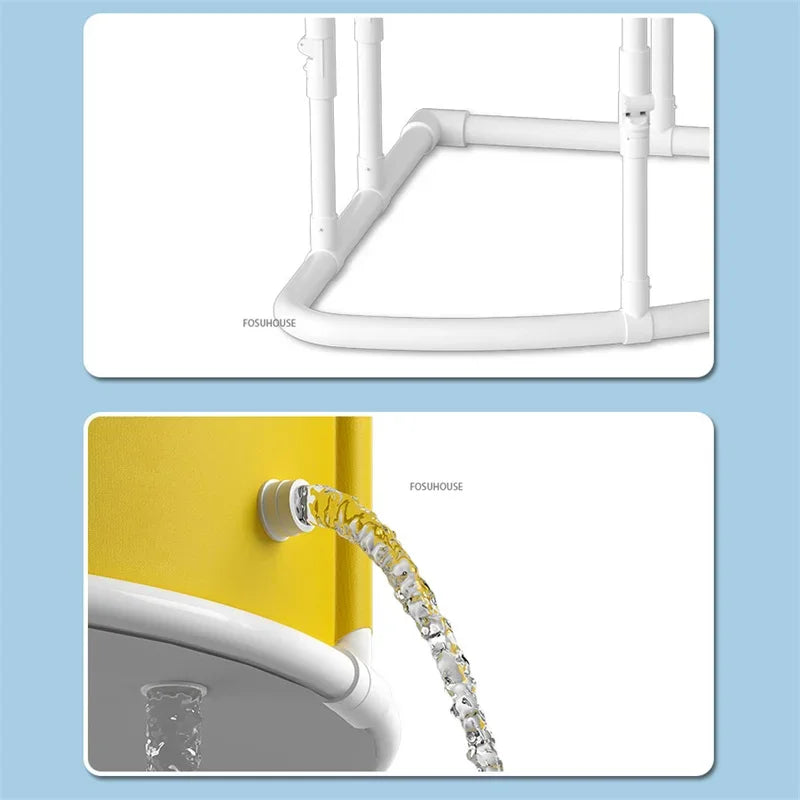 Portable Foldable Triangular Bathtub For Adults Space Saving Bath Barrel - Mobility Buy