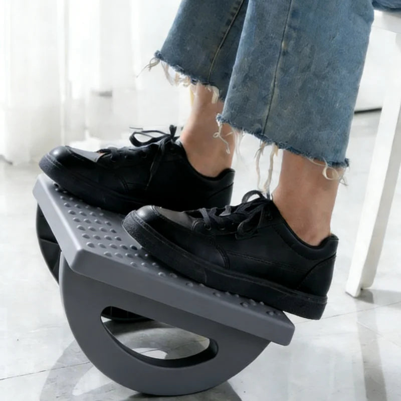 Portable Under Desk Foot Rest With Massage Roller Ergonomic Foot Support - Mobility Buy