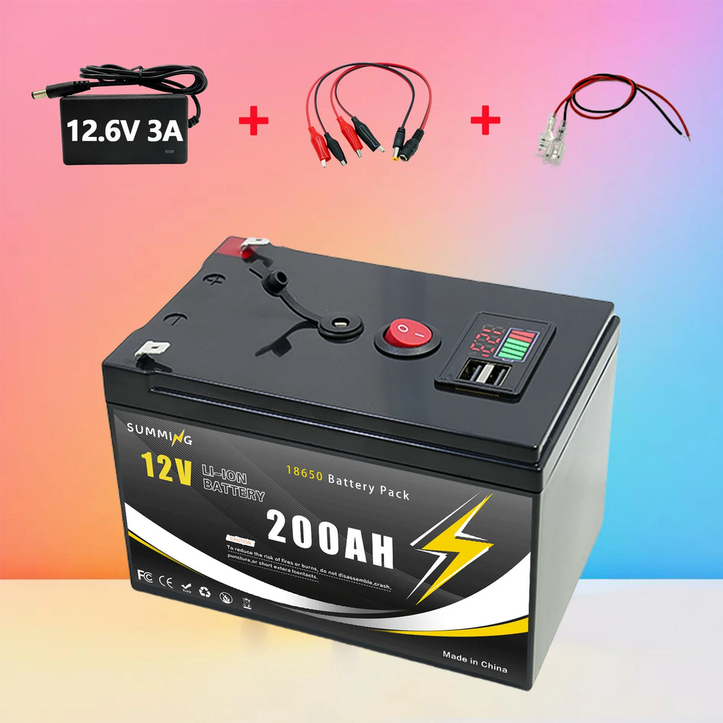 Powerful 12V LiFePO4 Lithium Battery With Bms Usb Port Scooters - Mobility Buy