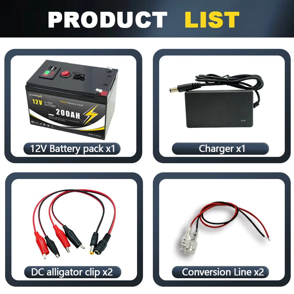 Powerful 12V LiFePO4 Lithium Battery With Bms Usb Port Scooters - Mobility Buy