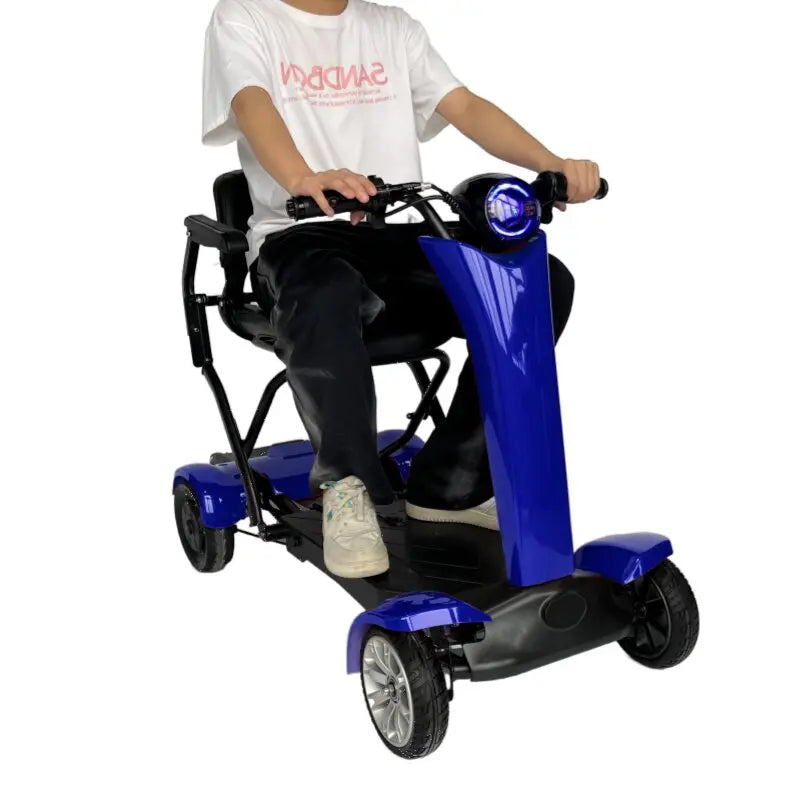 Powerful Automatic Folding Dual Motor Electric Mobility Scooter For Riders - Mobility Buy