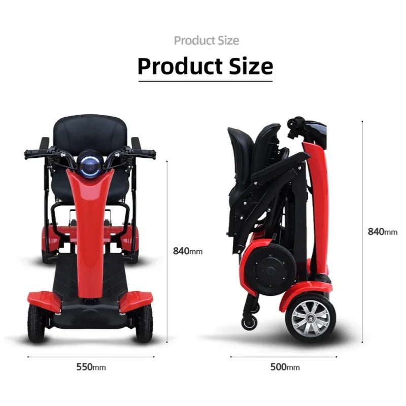 Powerful Automatic Folding Dual Motor Electric Mobility Scooter For Riders - Mobility Buy