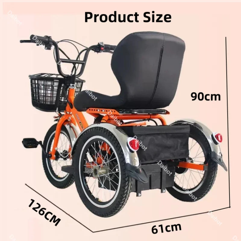 Premium 250W Three Wheel Mobility Scooter For Seniors With Basket - Mobility Buy