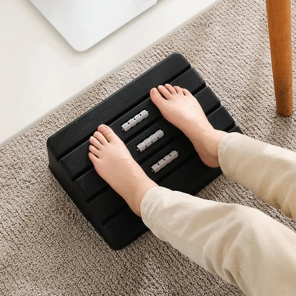 Premium Adjustable Under Desk Footrest With Massage For Office - Mobility Buy