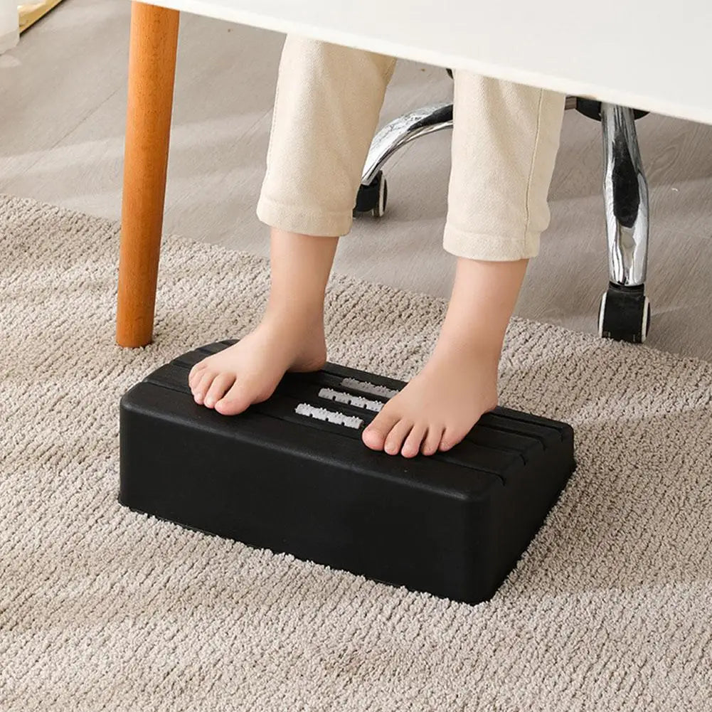 Premium Adjustable Under Desk Footrest With Massage For Office - Mobility Buy