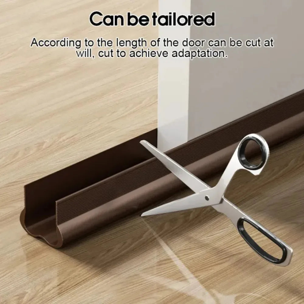 Premium Pvc Door Bottom Seal Strip Adjustable Soundproof Draft Blocker Homes - Mobility Buy