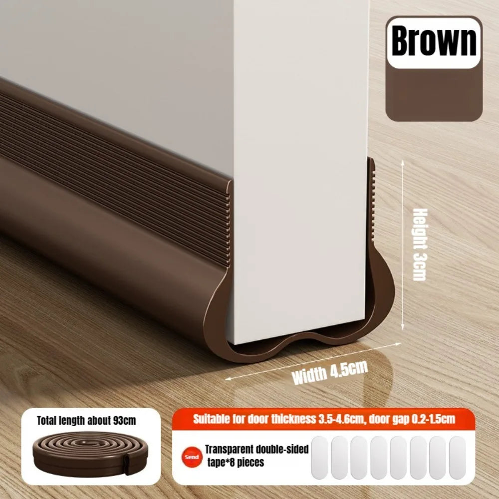 Premium Pvc Door Bottom Seal Strip Adjustable Soundproof Draft Blocker Homes - Mobility Buy