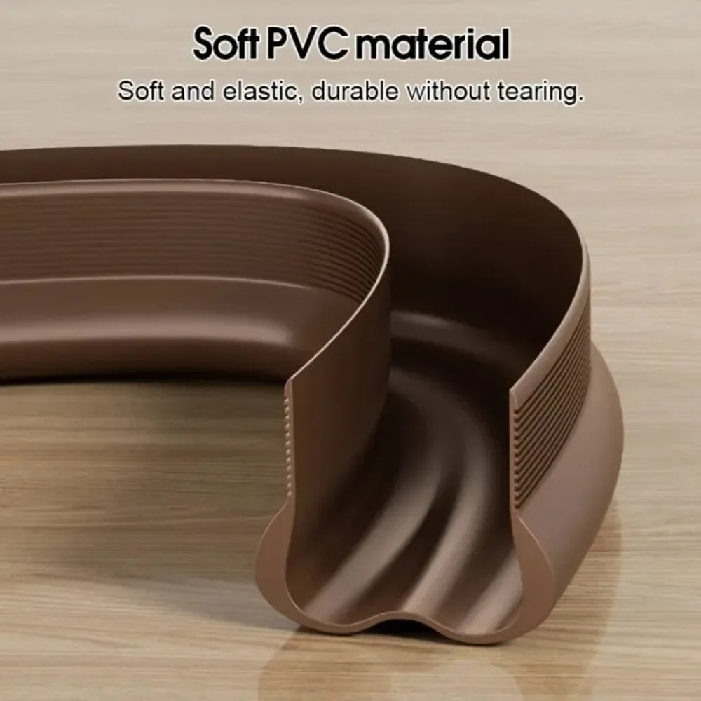 Premium Pvc Door Bottom Seal Strip Adjustable Soundproof Draft Blocker Homes - Mobility Buy