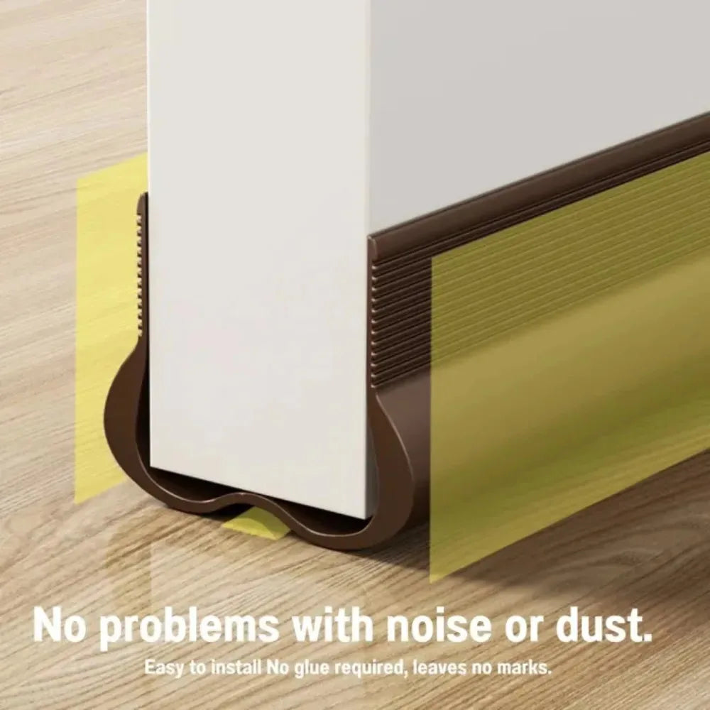 Premium Pvc Door Bottom Seal Strip Adjustable Soundproof Draft Blocker Homes - Mobility Buy