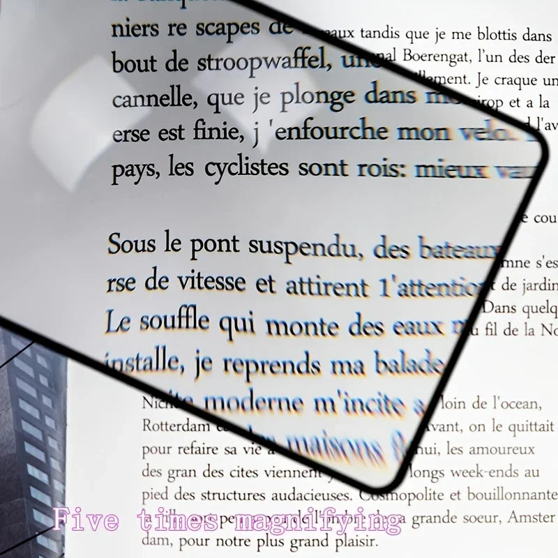 Premium Ultra Thin A4 Magnifying Glass For Daily Text Readers - Mobility Buy
