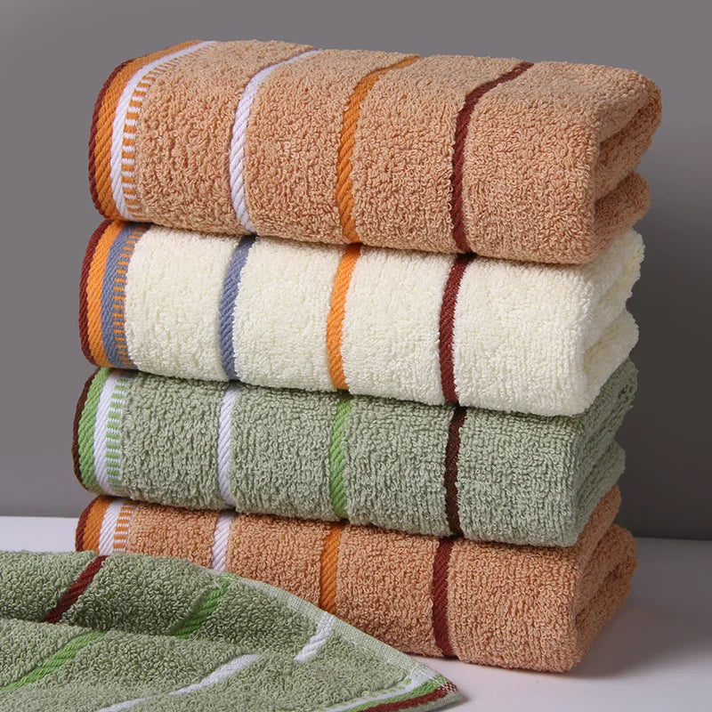Pure Cotton Thick Towels 33x73 CM Absorbent Face Kitchen Bath Towels - Mobility Buy