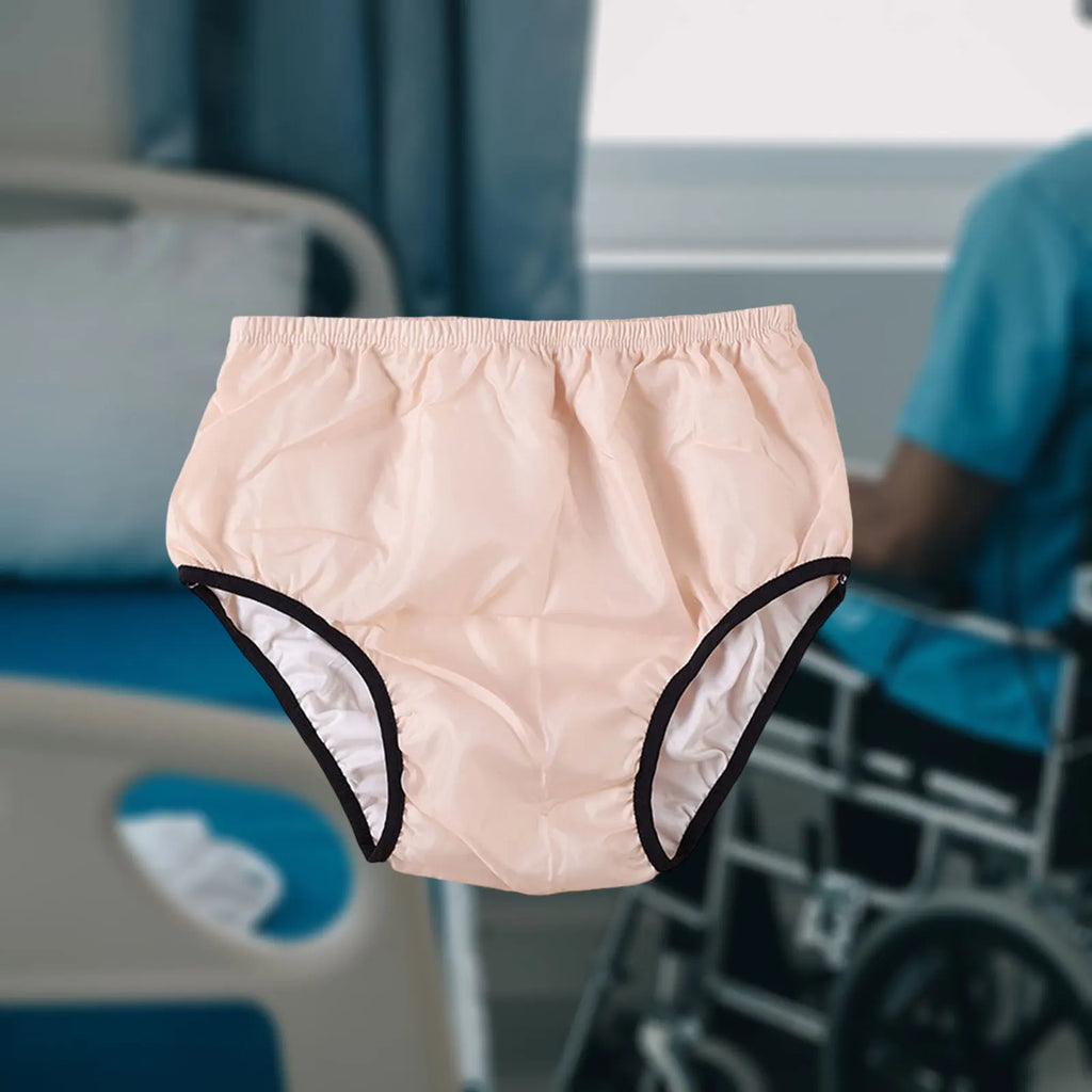 Reusable Cotton Incontinence Underwear For Elderly Leakproof Water Resistant Washable Adult Cloth Diaper Pant Briefs - Mobility Buy